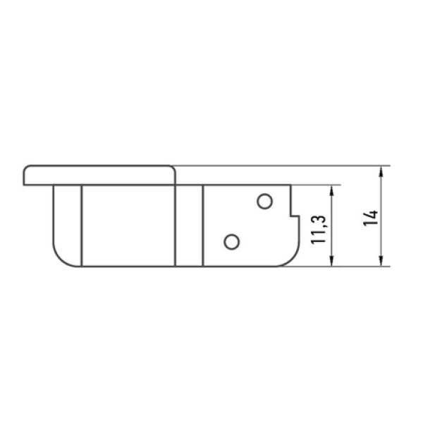 Петля с доводчиком Clip-On Muller (FU0002)